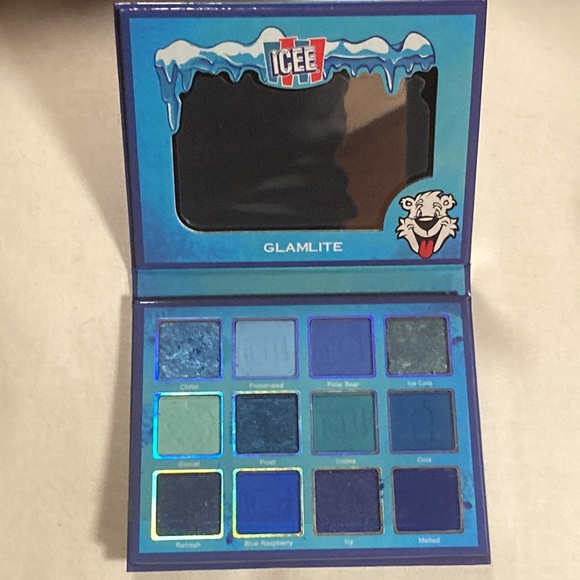 Glamlite Makeup Glamlite Icee Collab Eyeshadow Palette Set Blue